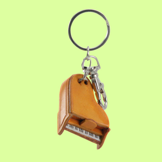 Keychain - leather Piano