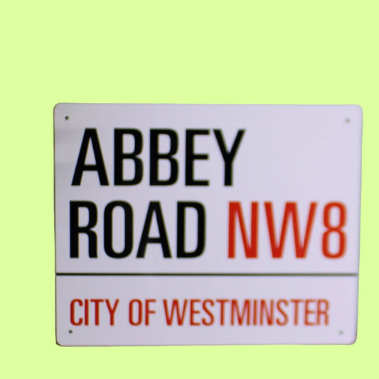 Metal Sign - Abbey Road, London