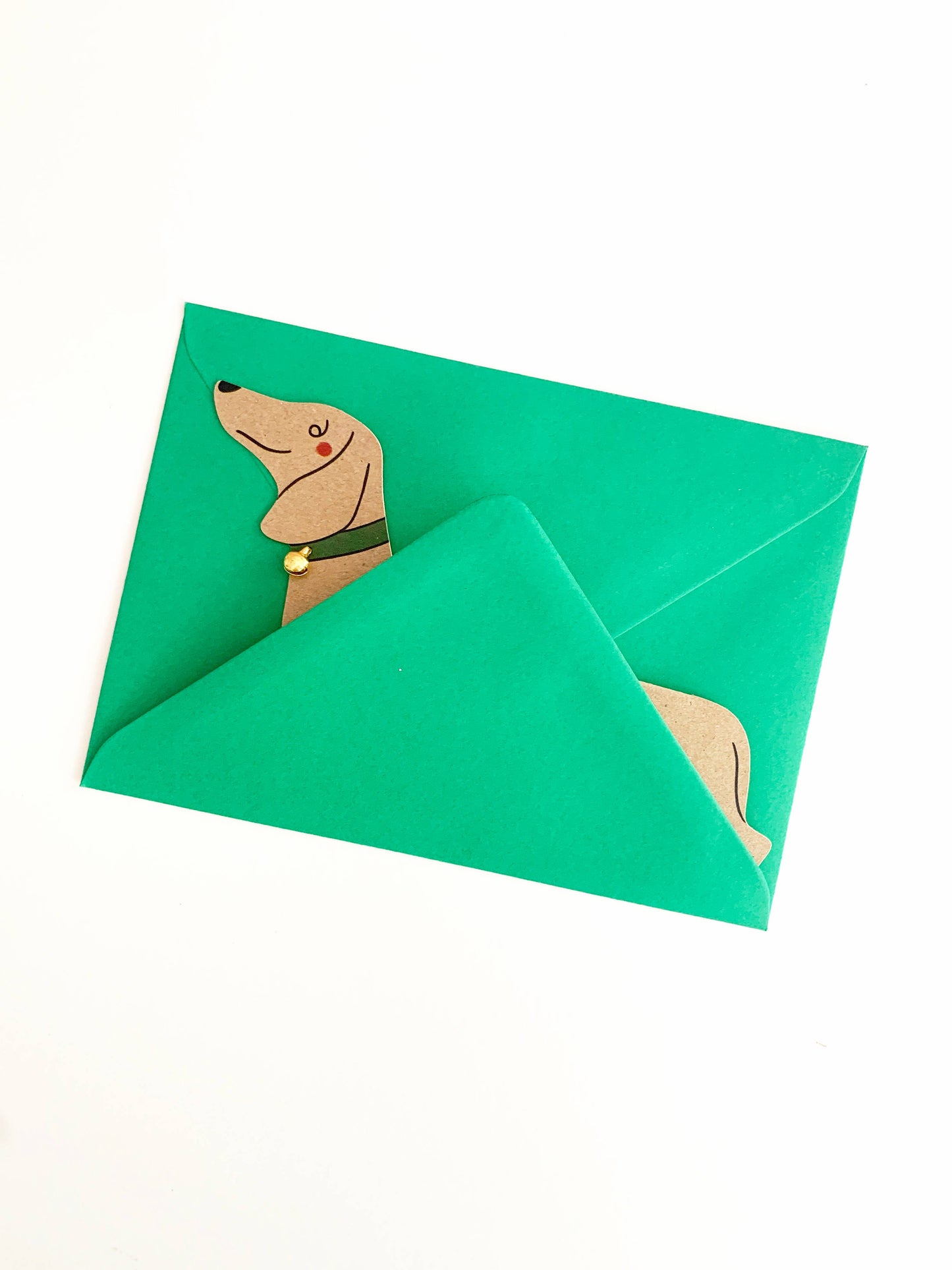 Greeting Card - Sausage dog standing