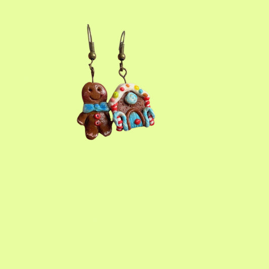Earrings - Christmas -  Ginger Bread Treats