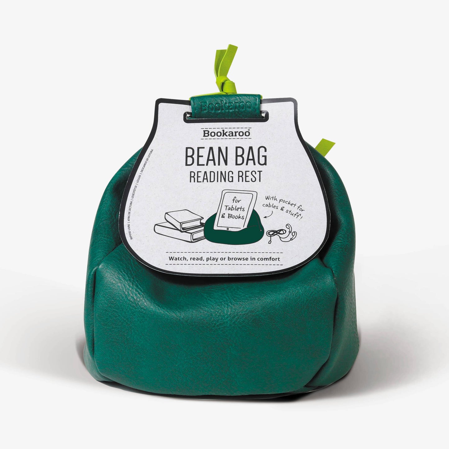 Bookaroo Bean Bag Reading Rest: Orange and Teal