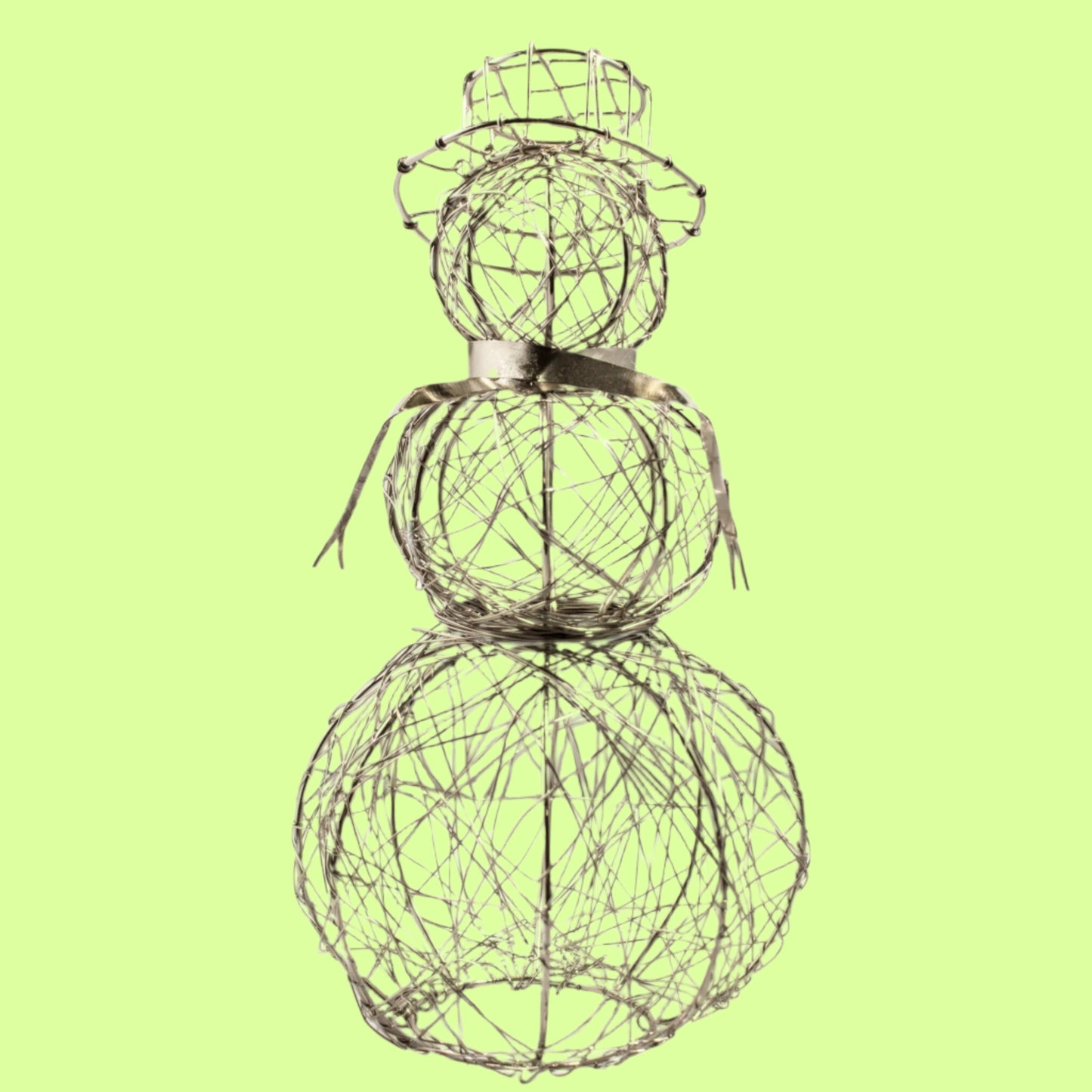 Christmas - Silver Wire Snowman