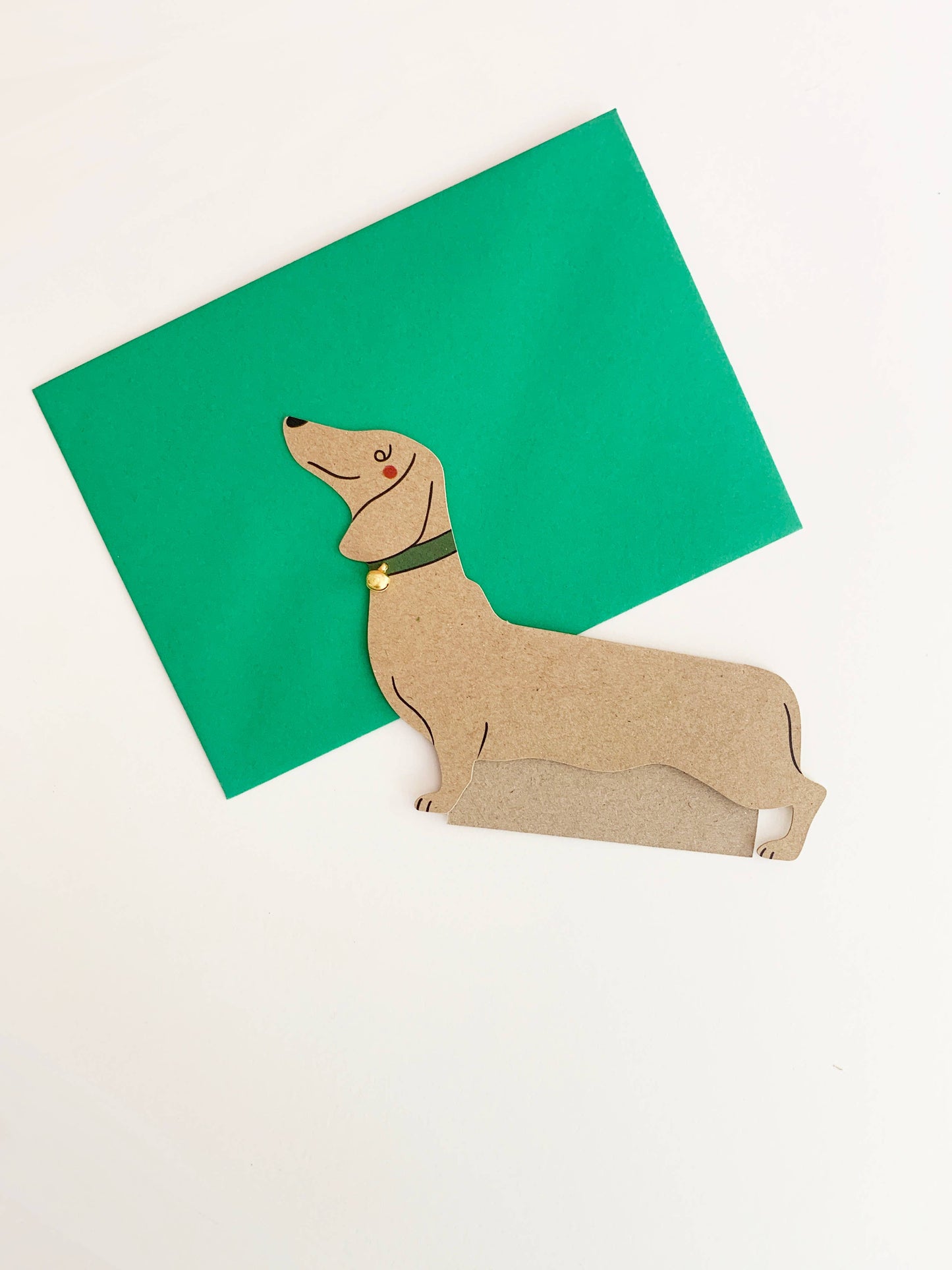 Greeting Card - Sausage dog standing
