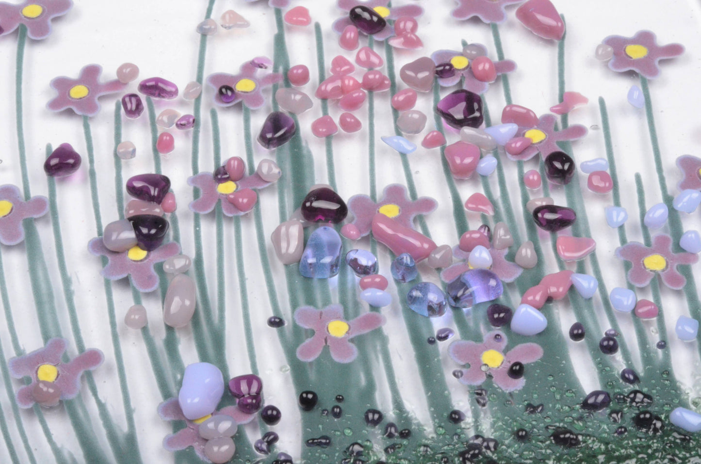Token - Handmade Fused Glass - Violet