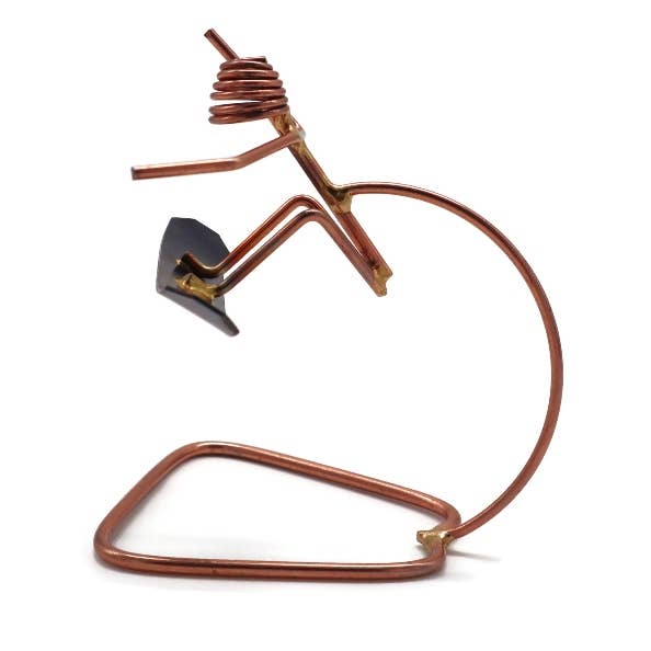 Metal Figurine - Snowboard Jumping