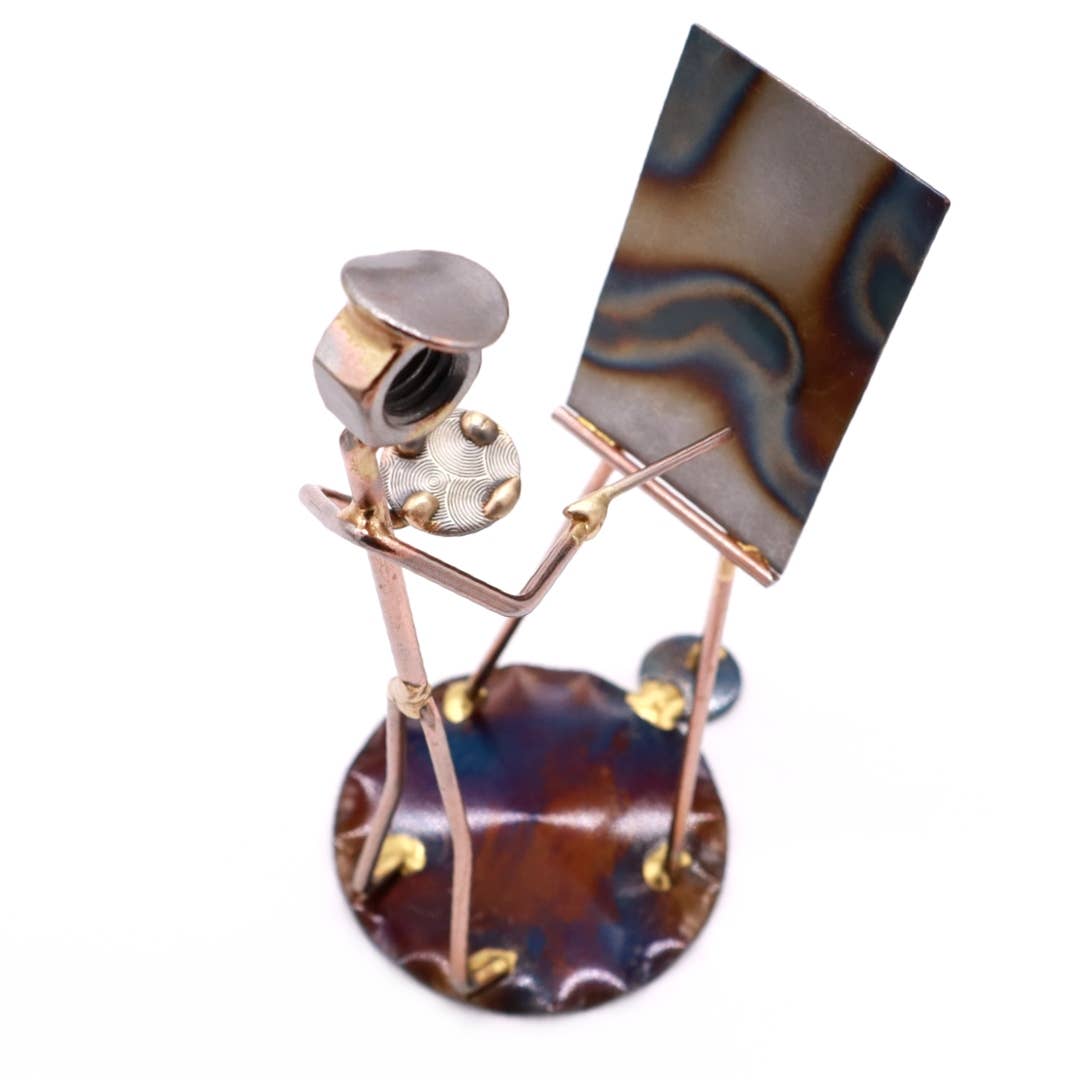 Metal Figurine - Artist Man