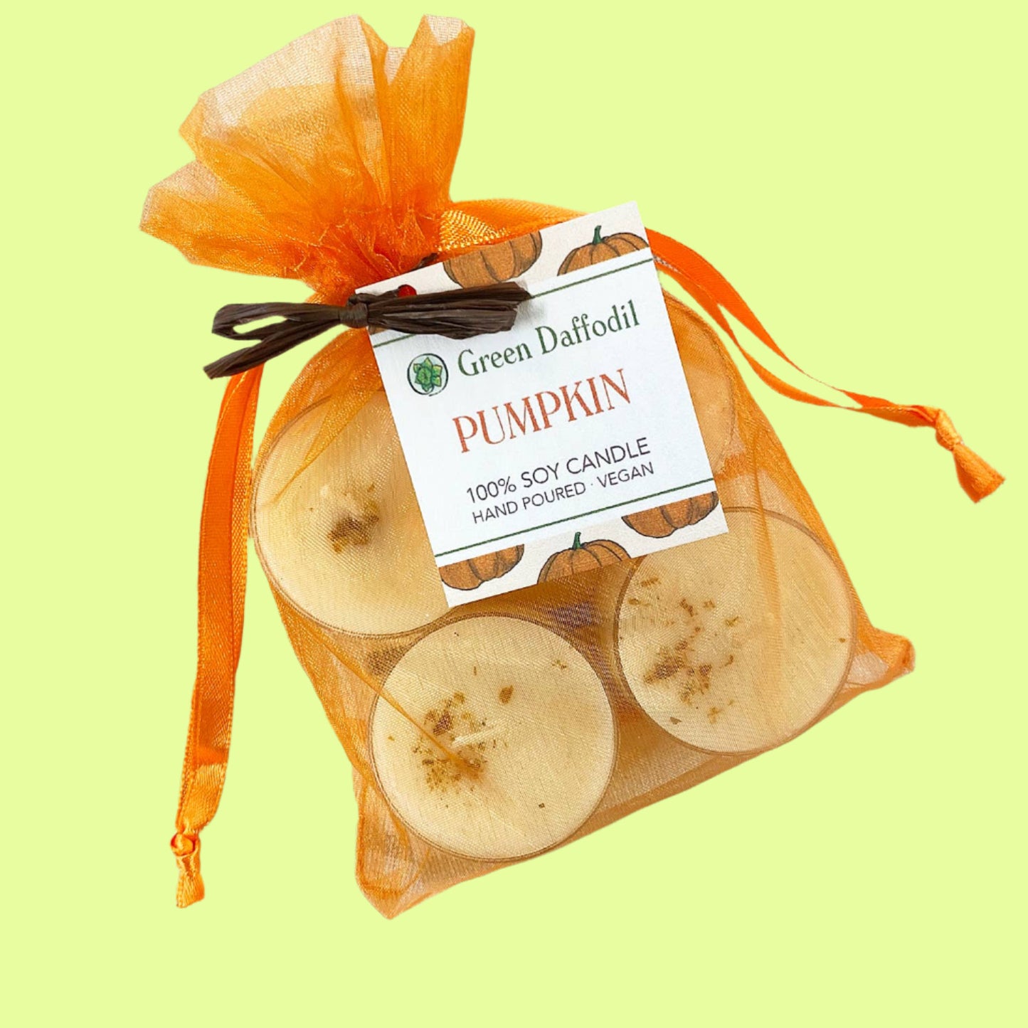 Candle - tealight Pumpkin 4-Pack
