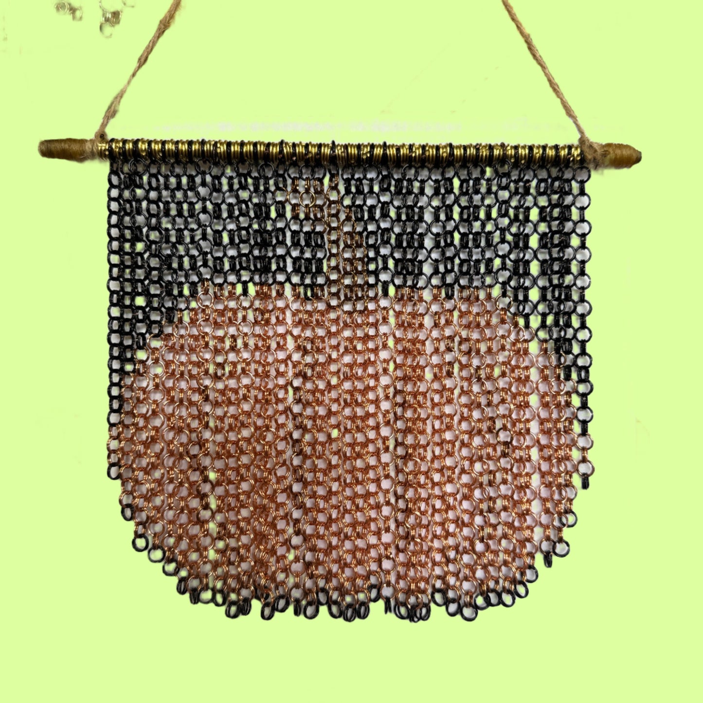 Art - Chainmaille copper Pumpkin/black