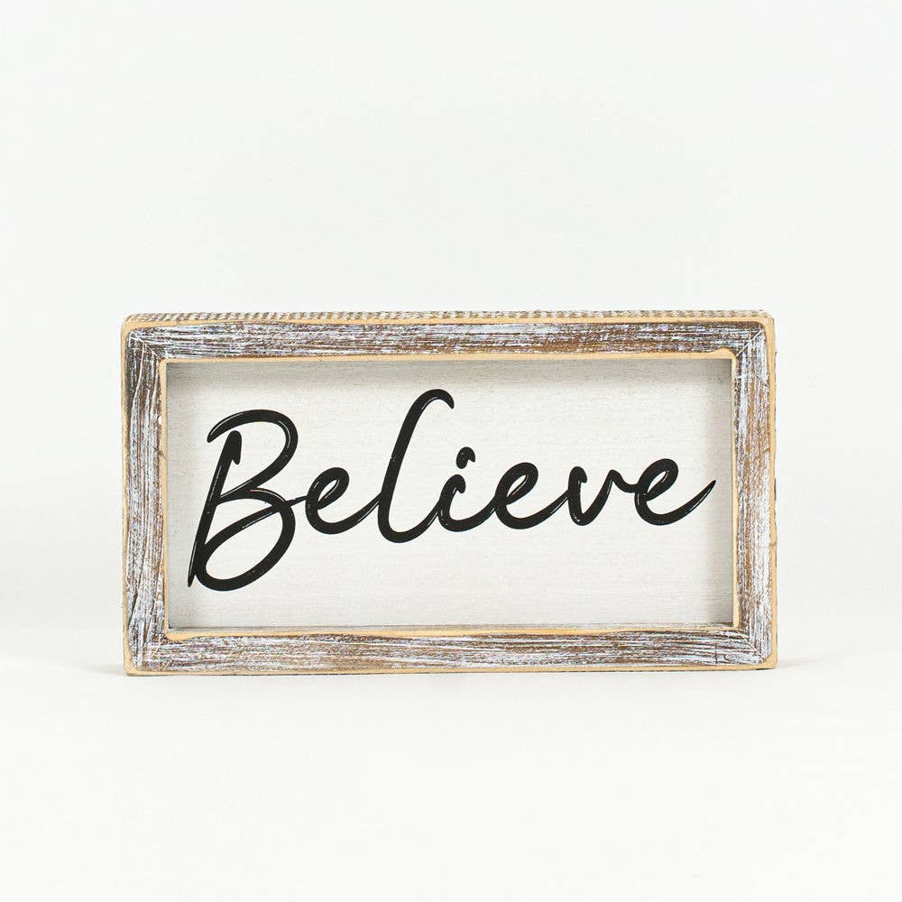 Framed Words - Believe / Be Kind