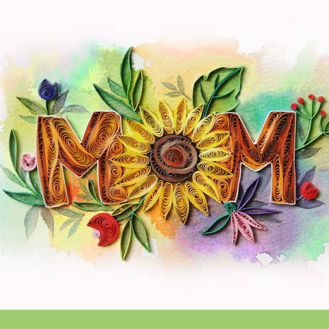 Greeting Card - Quill M-O-M