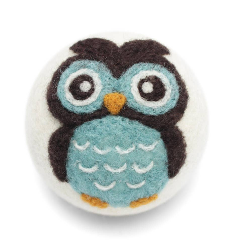 Eco Wool Dryer Balls Fair Trade: Purple Owl