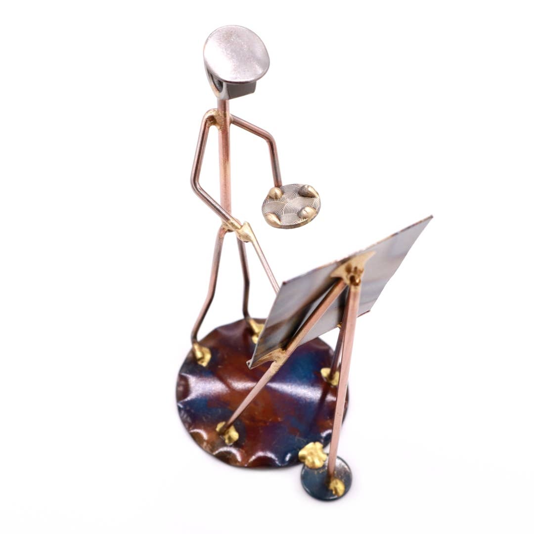 Metal Figurine - Artist Man