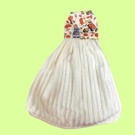 Hand Towel - Handmade by Rosemary - Pumpkin & Bears cream