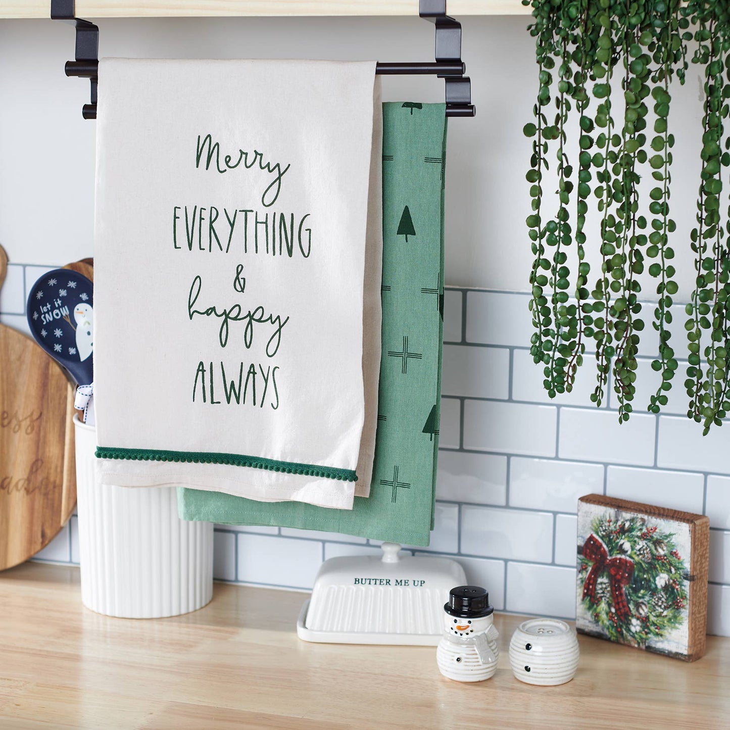 Kitchen Towel - Set 2 Merry Everything & Happy Always