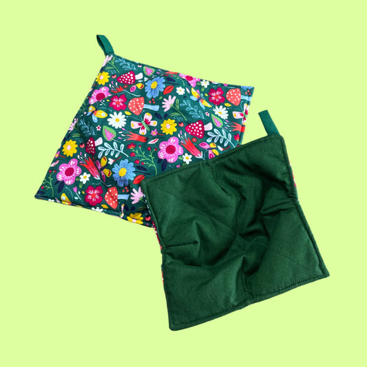 Microwave Cozy - mushrooms/butterflies/florals sml