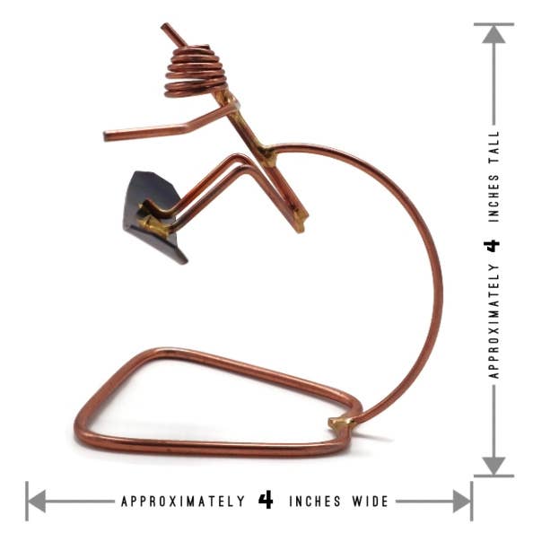 Metal Figurine - Snowboard Jumping