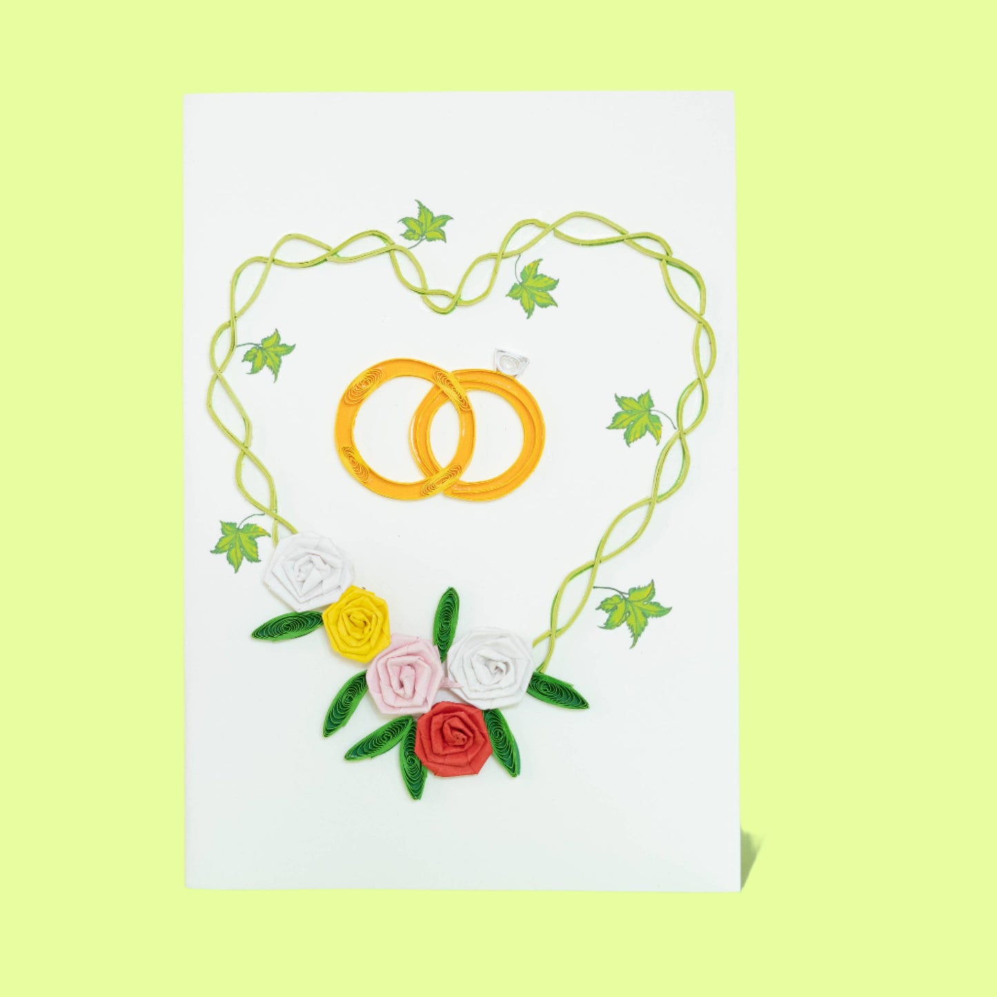 Greeting Card - Quill Wedding Rings