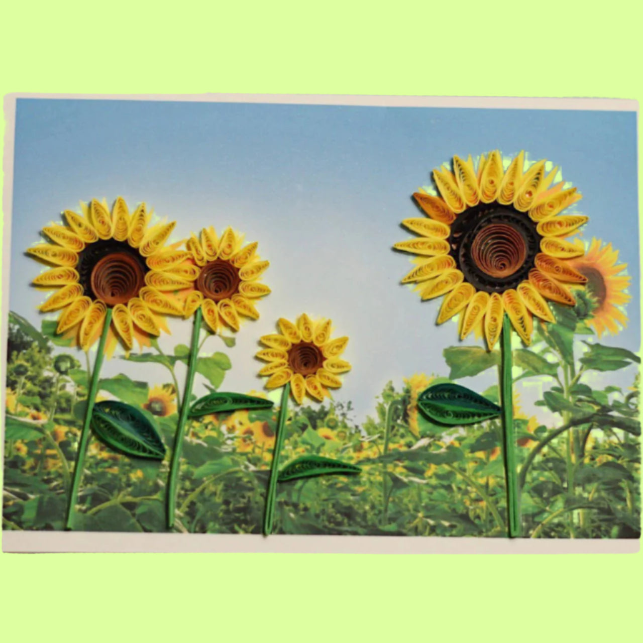 Greeting Card - Quill Sunflower Power