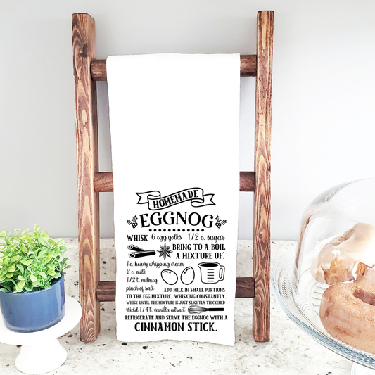 Kitchen Towel - Eggnog Recipe