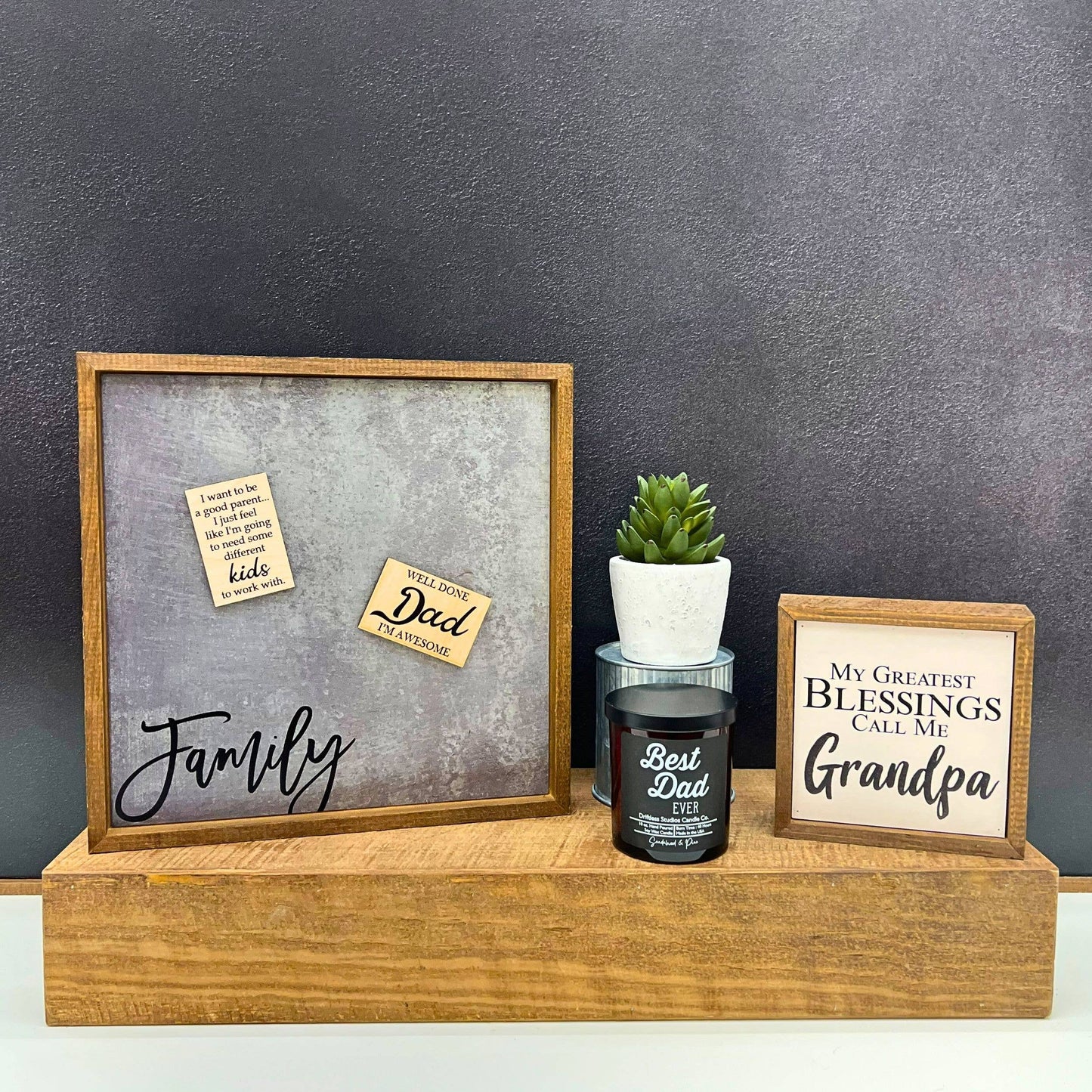 Sayings on Wood - My Greatest Blessings Call Me Grandpa