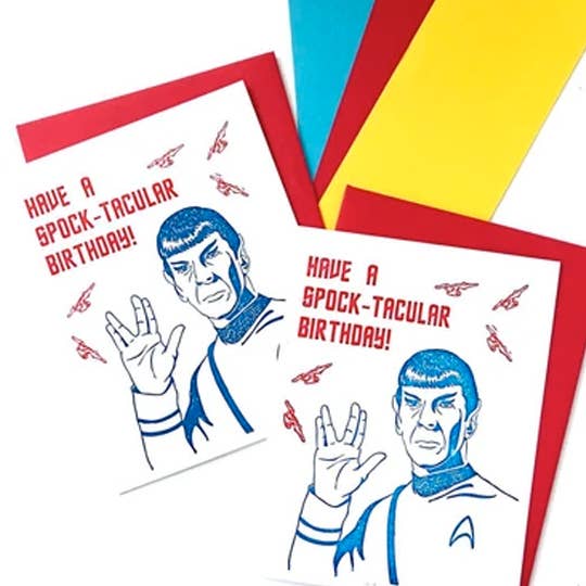 Greeting Card -  Sock - Leonard Nimoy