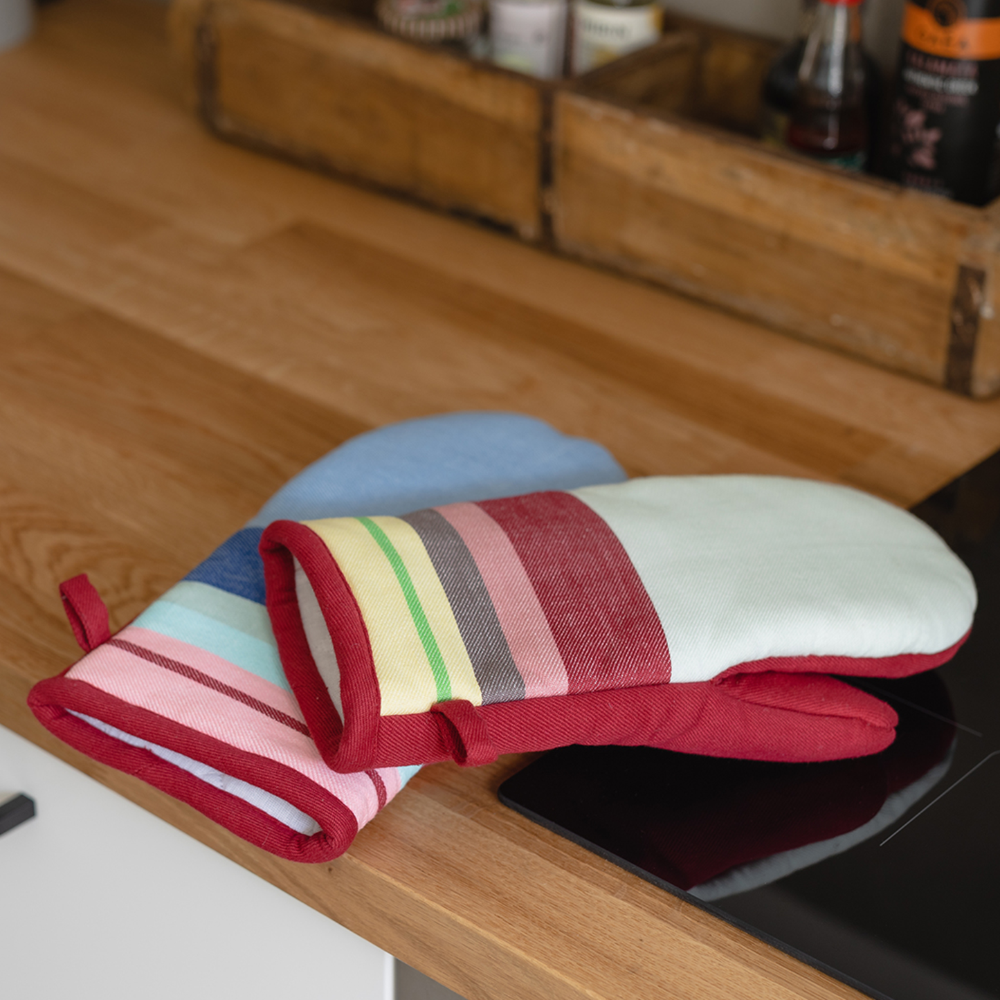 Oven Mitts - Stripe pattern mix/match