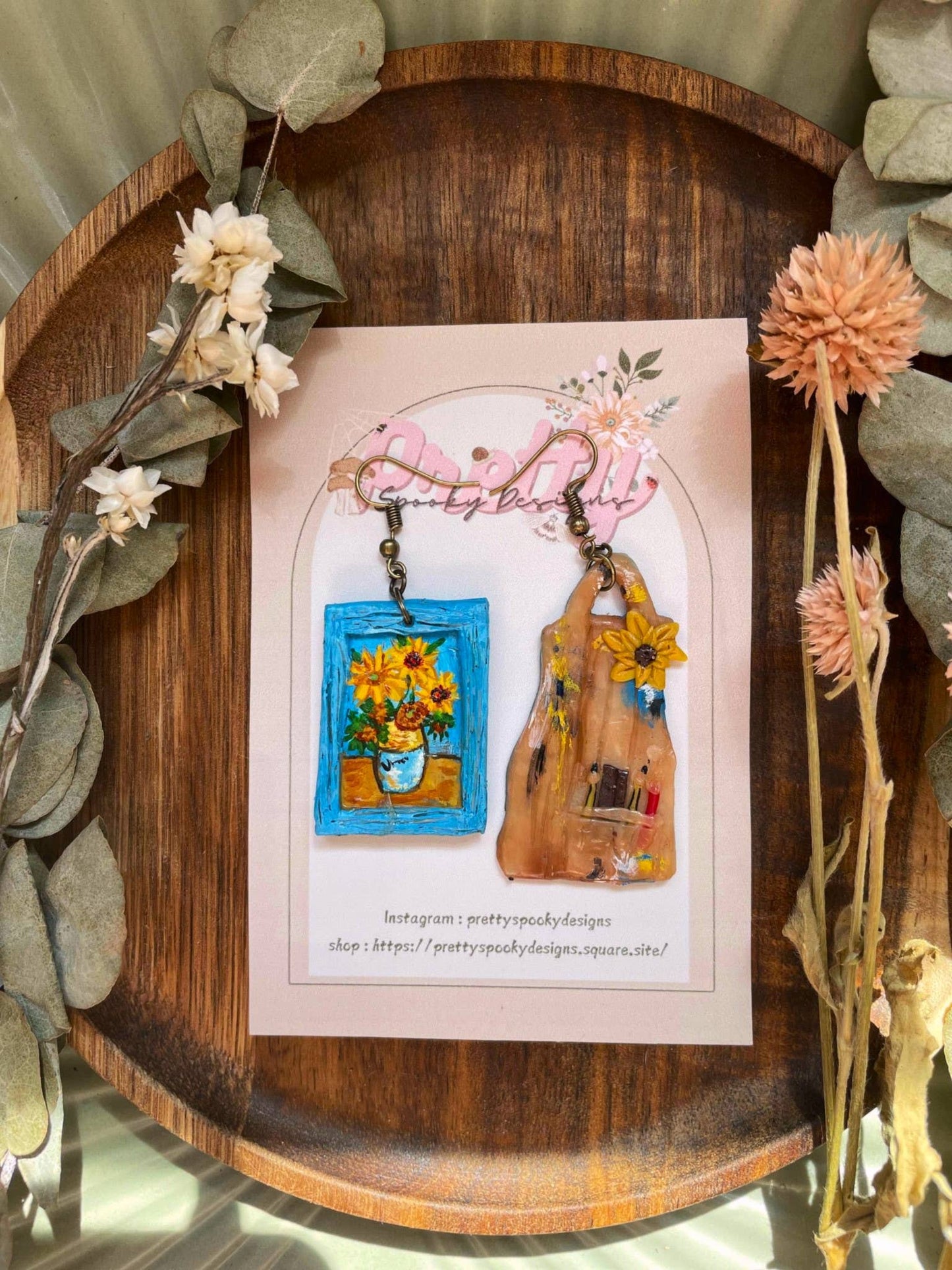 Earrings - Sunflowers | Van Gogh