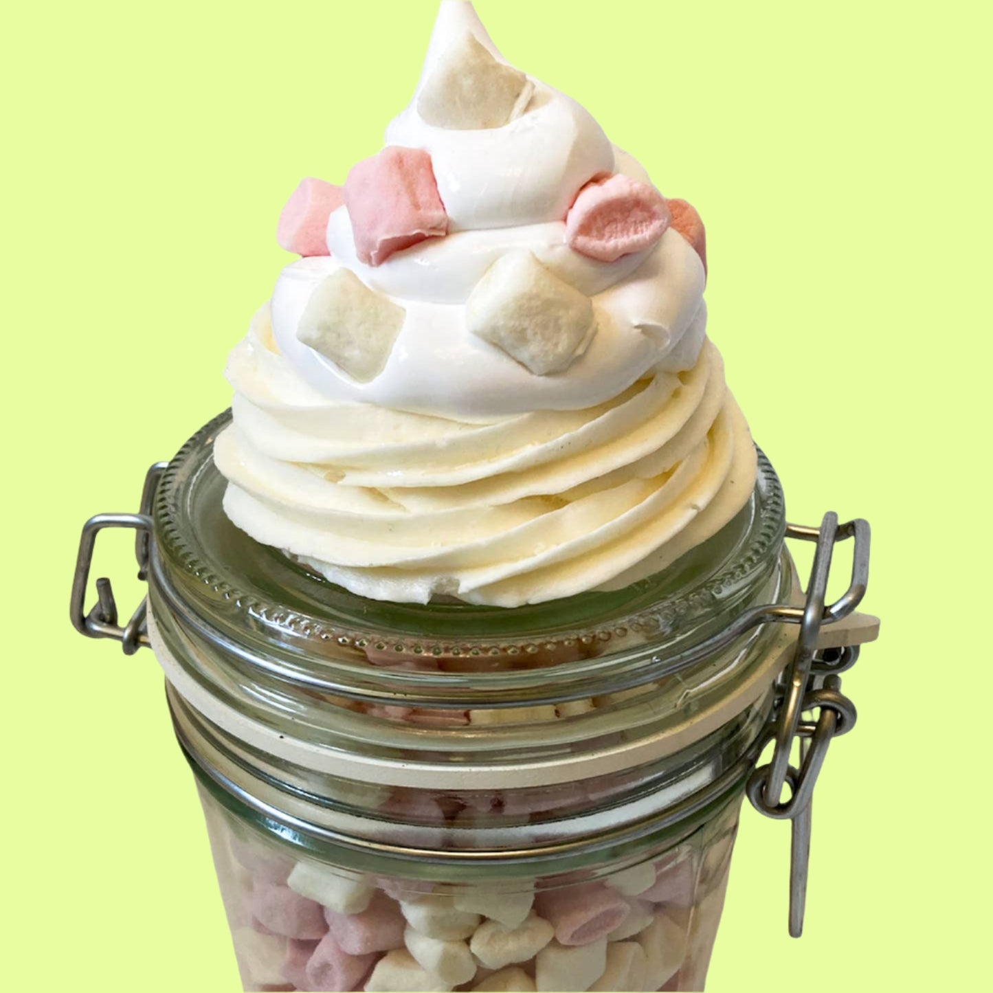 *Marshmallow  Cupcake Inspired Storage Jar