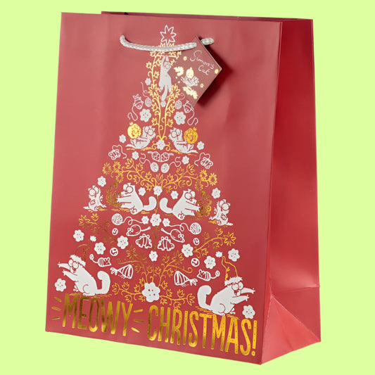 Gift Bag - Meowy Christmas
