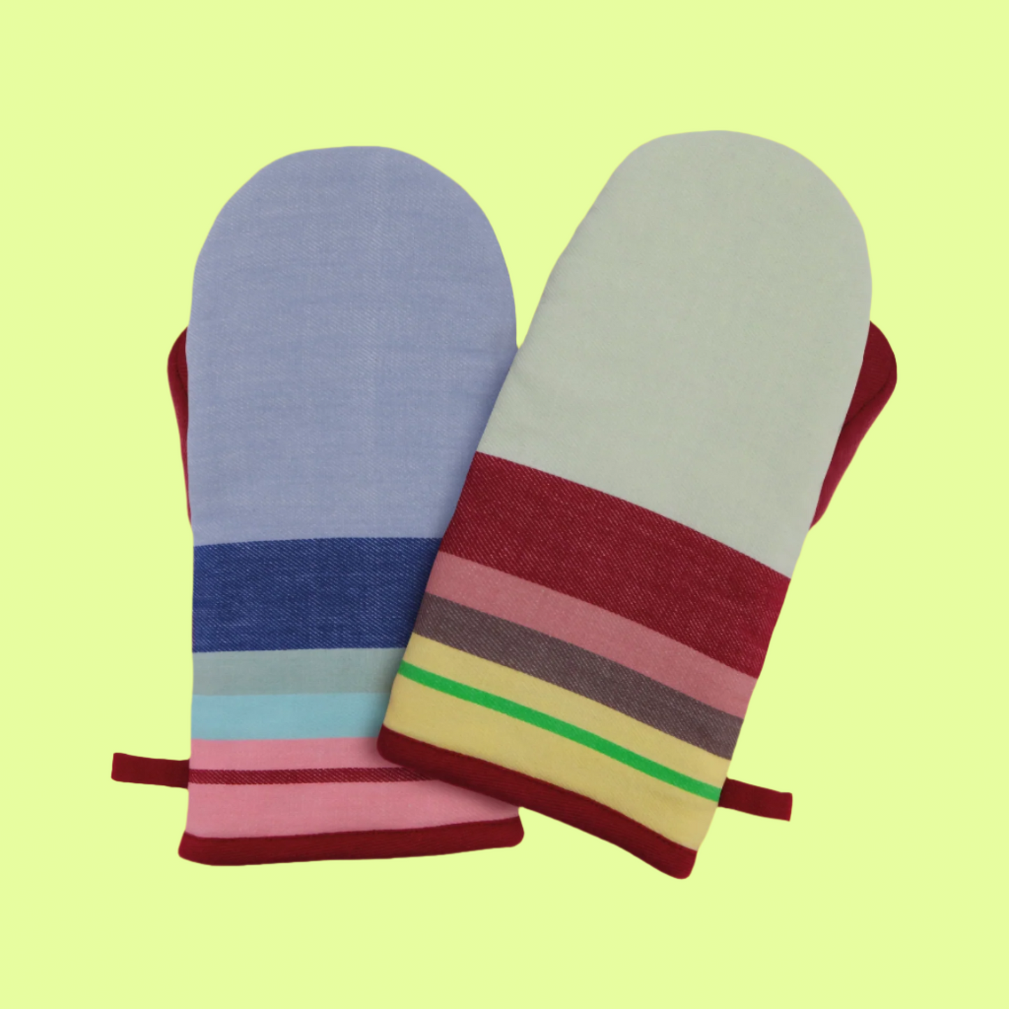 Oven Mitts - Stripe pattern mix/match
