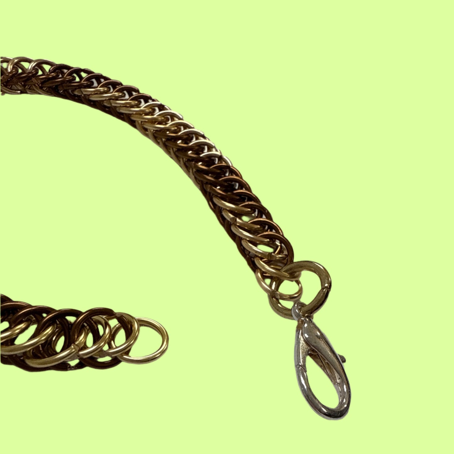 Bracelet - Chainmaille espresso/gold