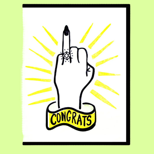 Greeting Card - Congrats engagement finger