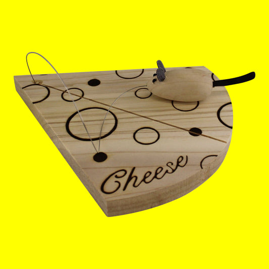 Cheese Board - Handcrafted With Wire And Mouse
