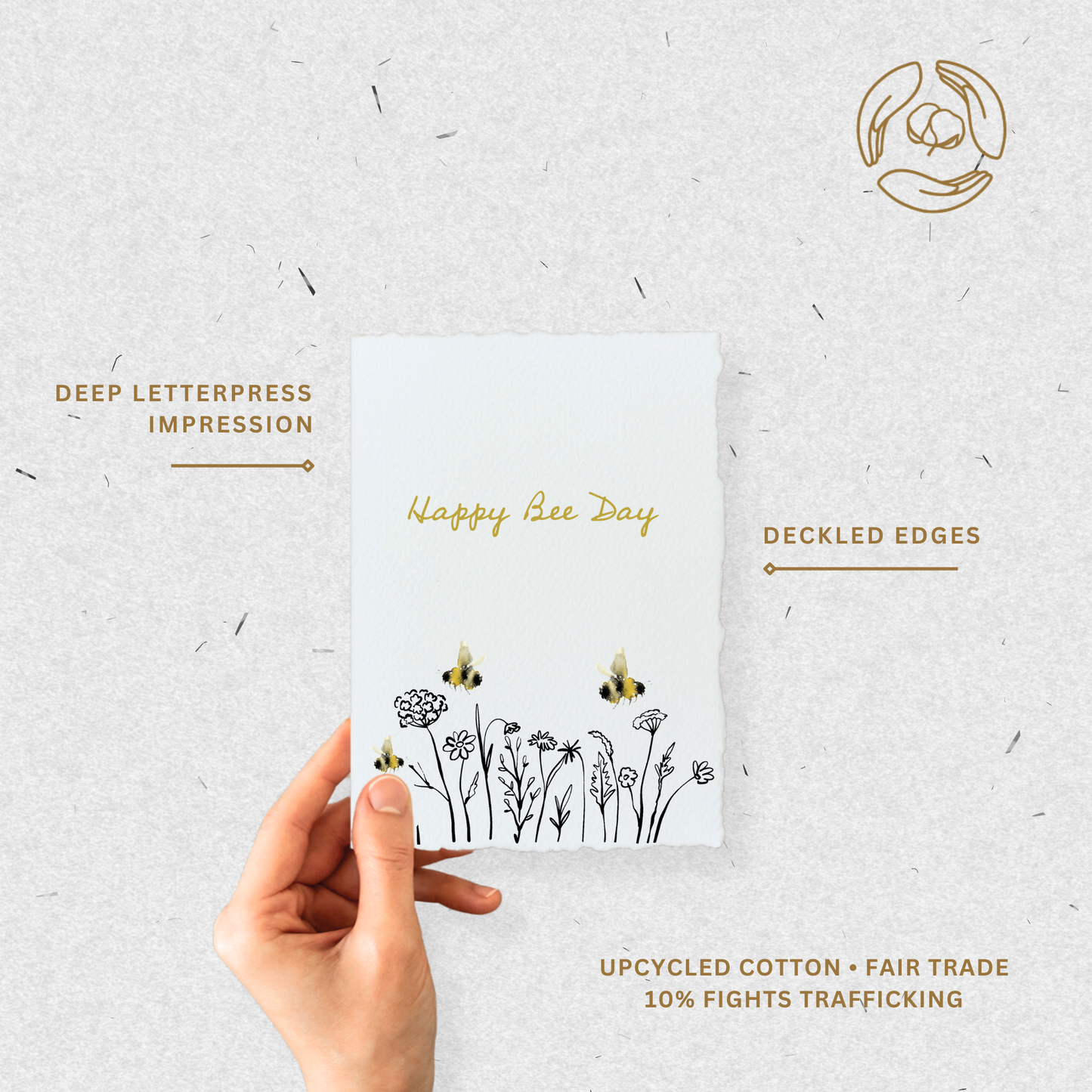 Greeting Card - folded - Happy Bee Day