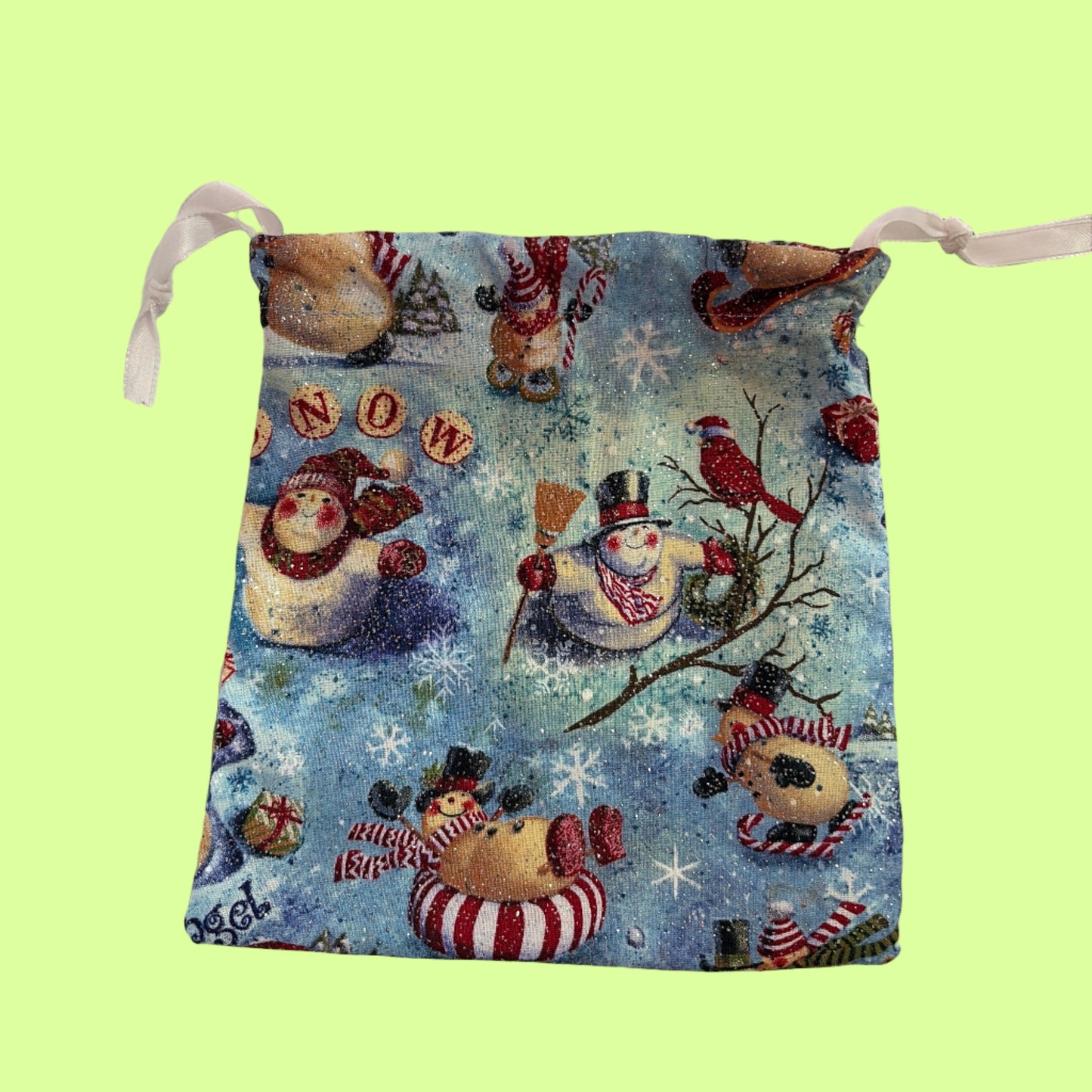 Gift Bag - Multi use - local artisan - single -xs glitter