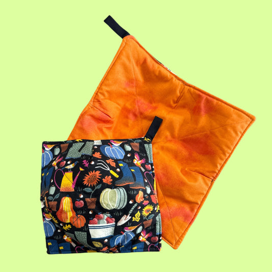 Microwave Cozy - pumpkins lge