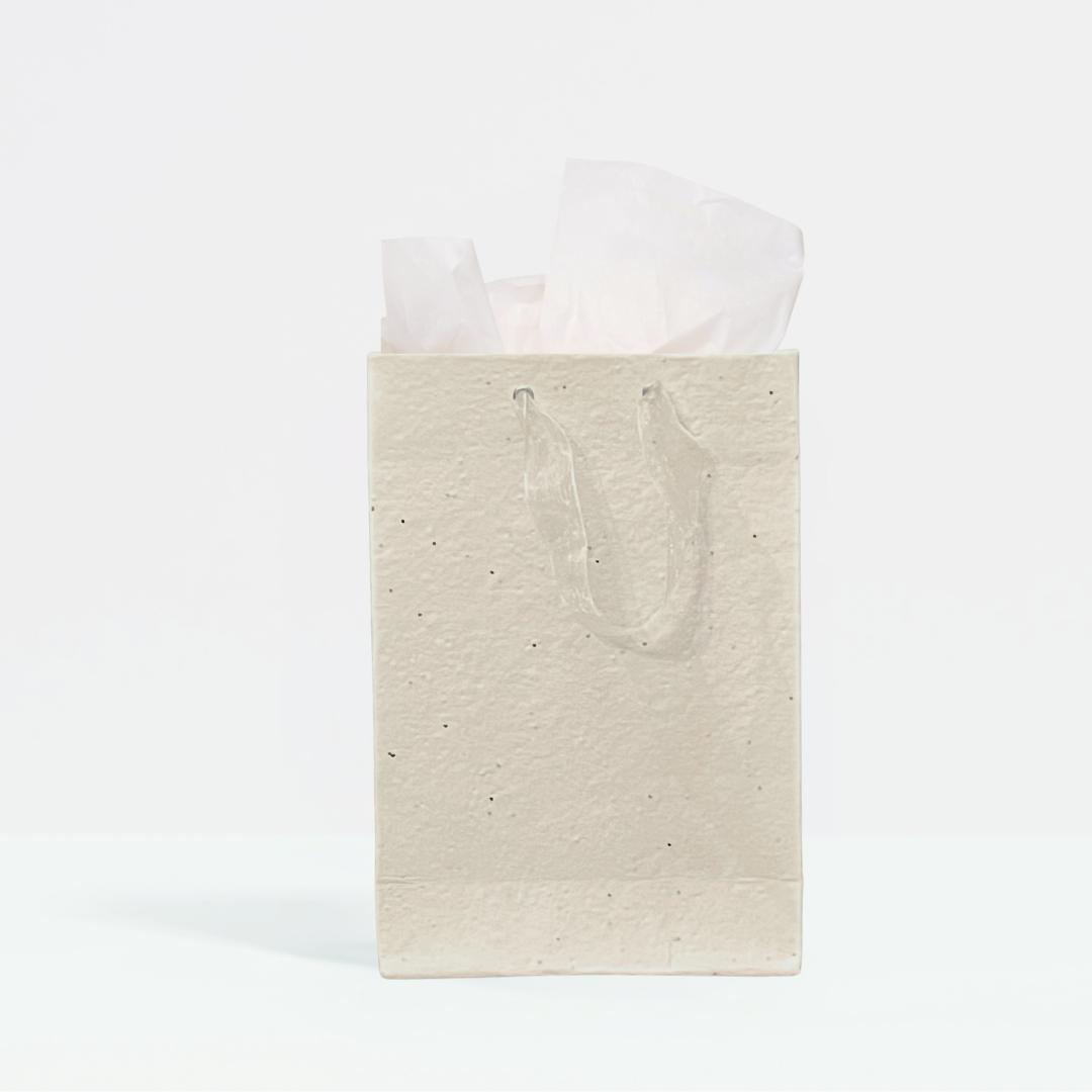 Gift Bag – Handmade Wild Flowers w grosgrain handles - MedHori