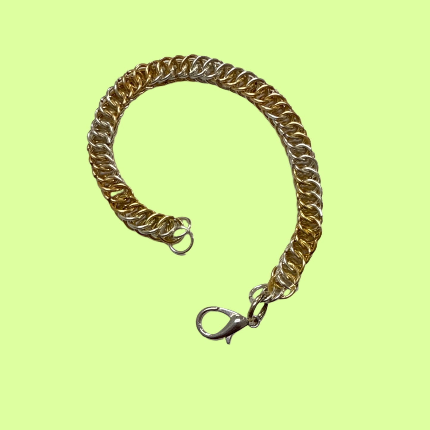 Bracelet - Chainmaille silver/gold