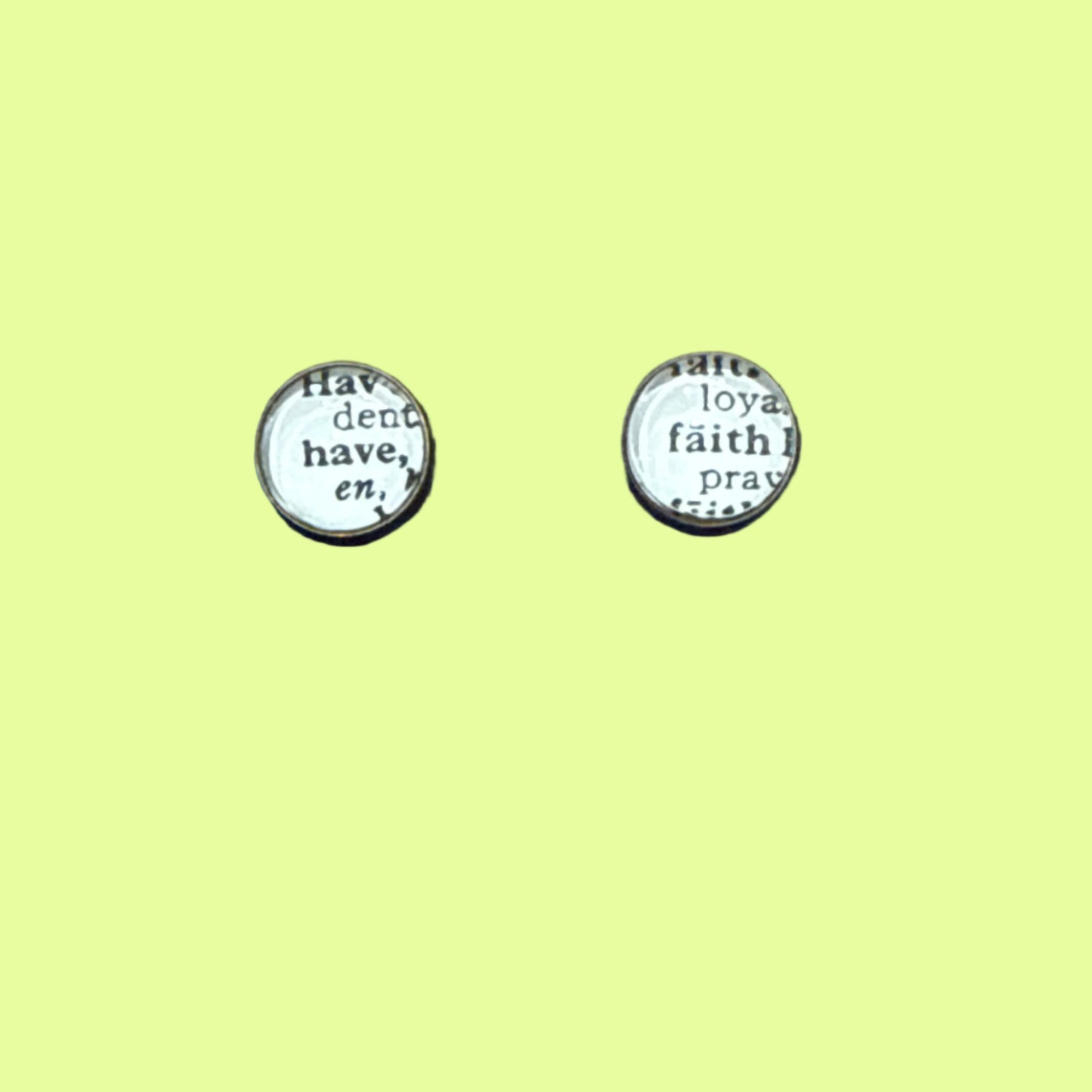 Earrings - posts Have Faith