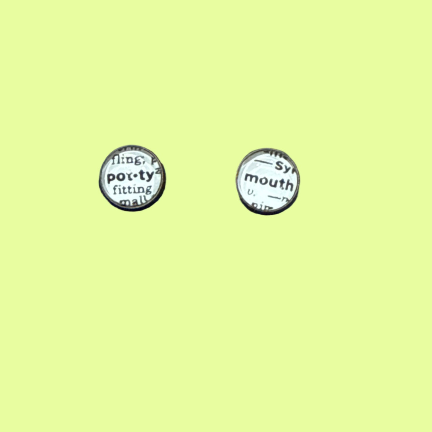 Earrings - posts Potty Mouth