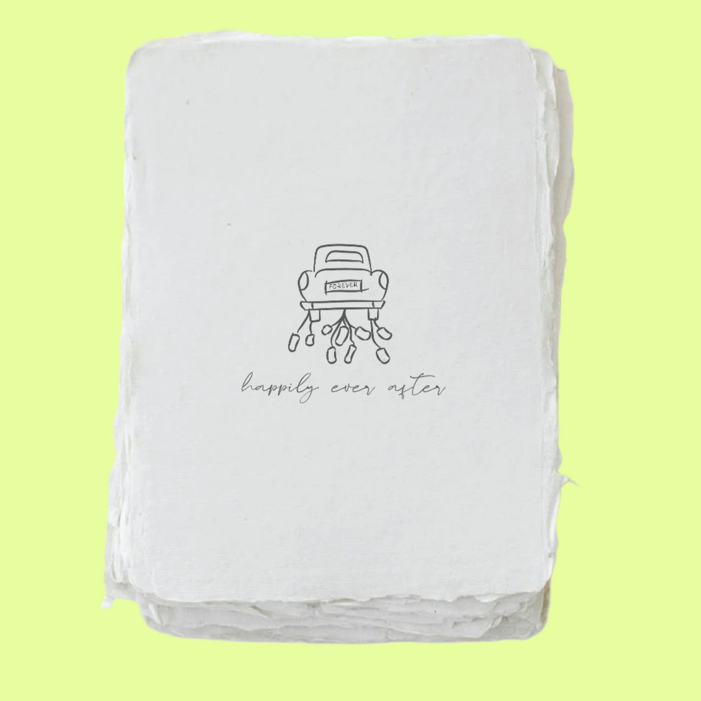 Greeting Card - Single Leaf - Happily Ever After