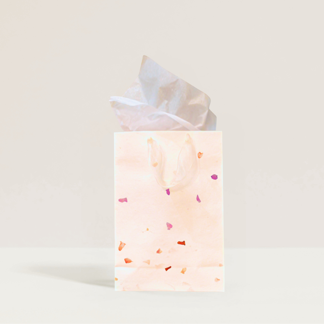 Gift Bag – Plantable Purple Petal w grosgrain handles - LarHori