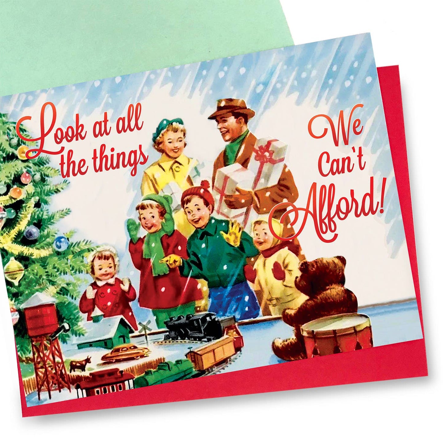 Greeting Card - Look At All The Things We Can't Afford