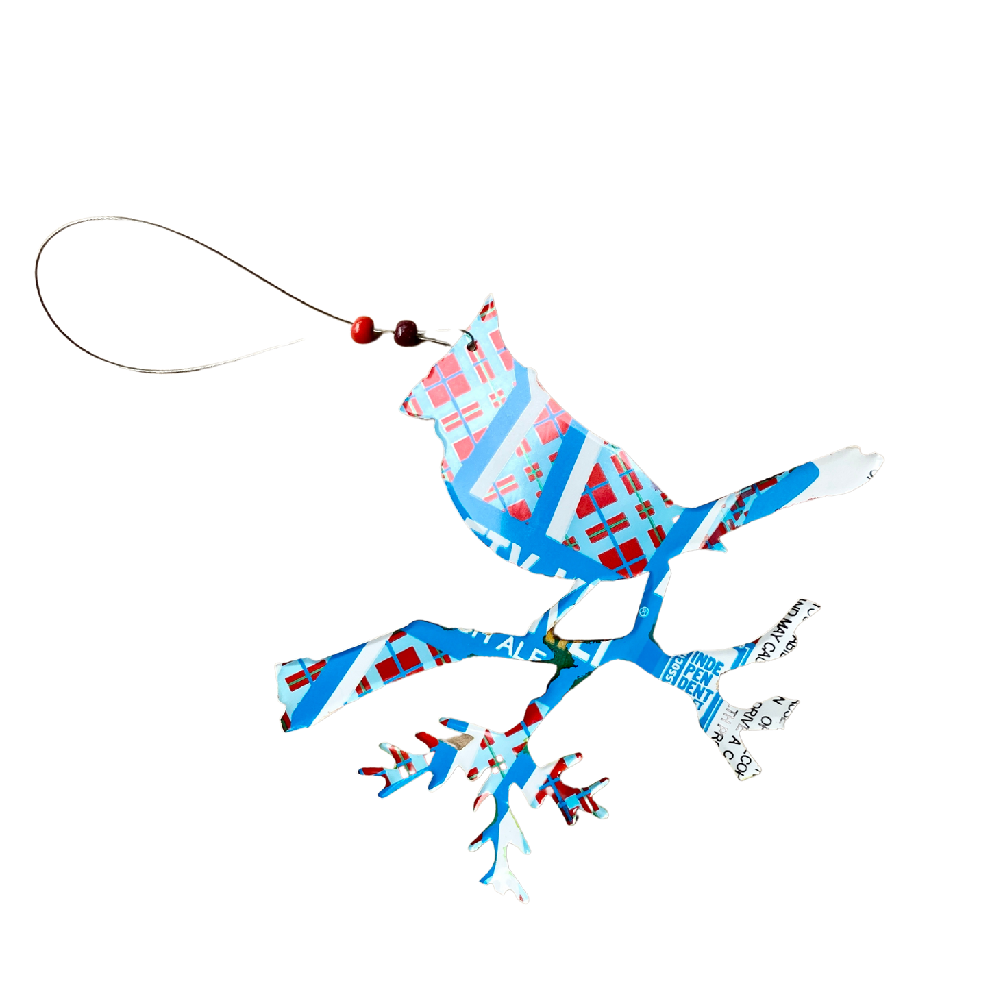Ornament - Upcycled Cardinal