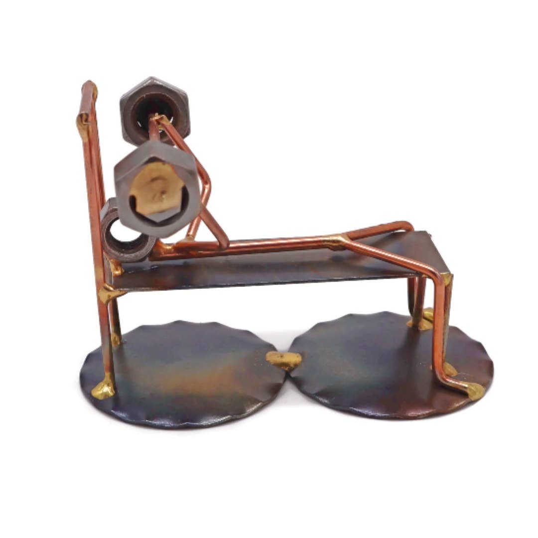 Metal Figurine - Bench Press