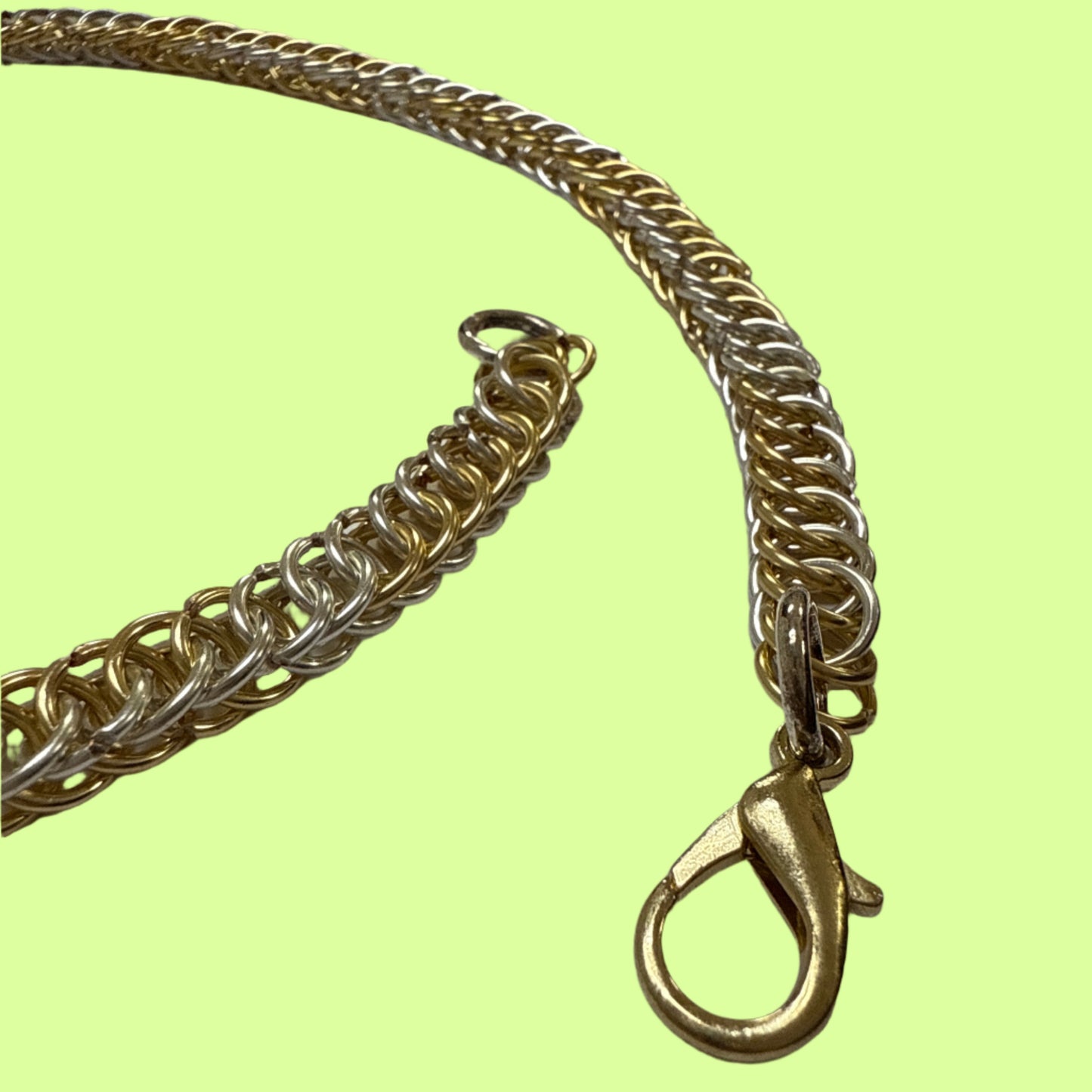 Necklace - Chainmaille gold/silver