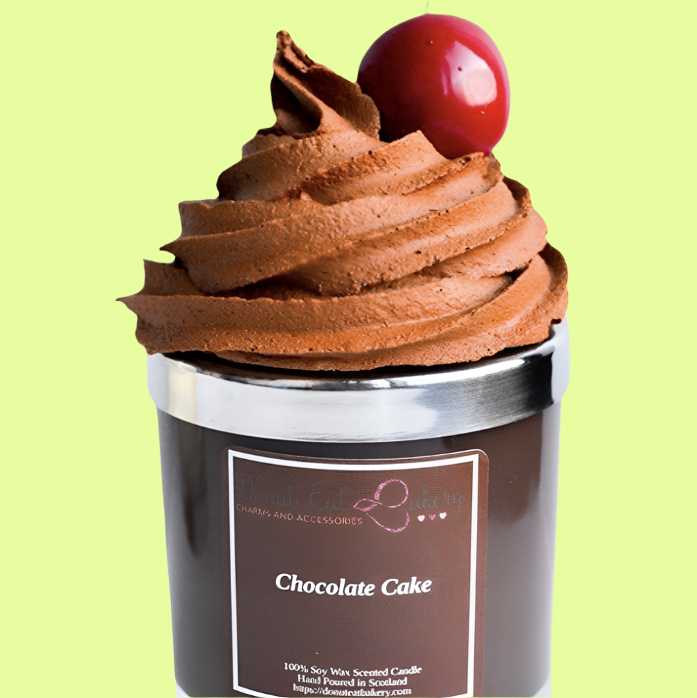 *Candle. - Decorative Lid Chocolate Cupcake