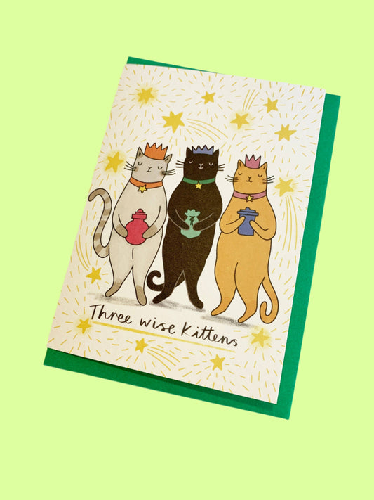 Greeting Card - Three Wise Kittens
