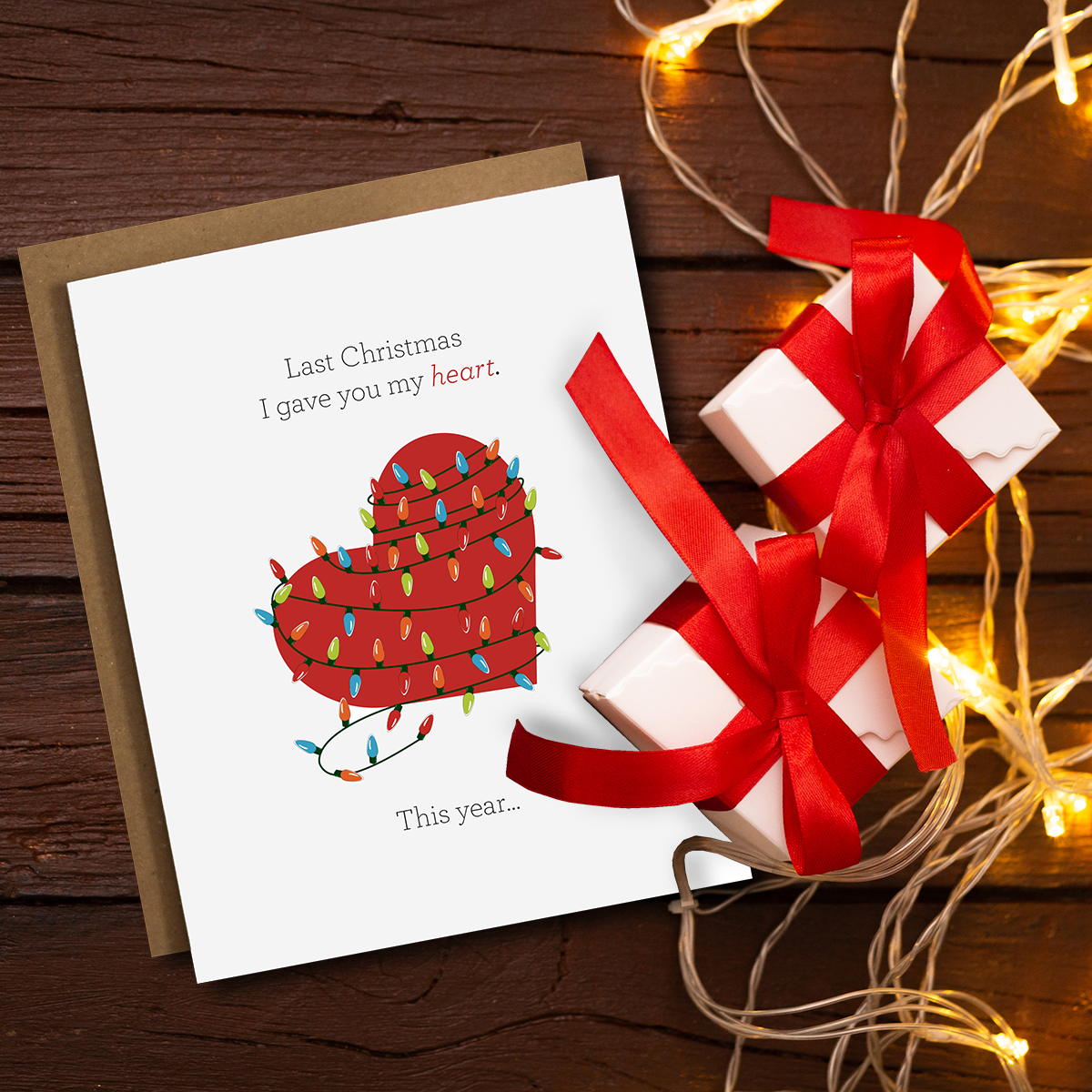 Greeting Card - I gave you My Heart