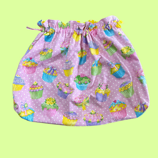 Bag - Multi use drawstring - cupcakes